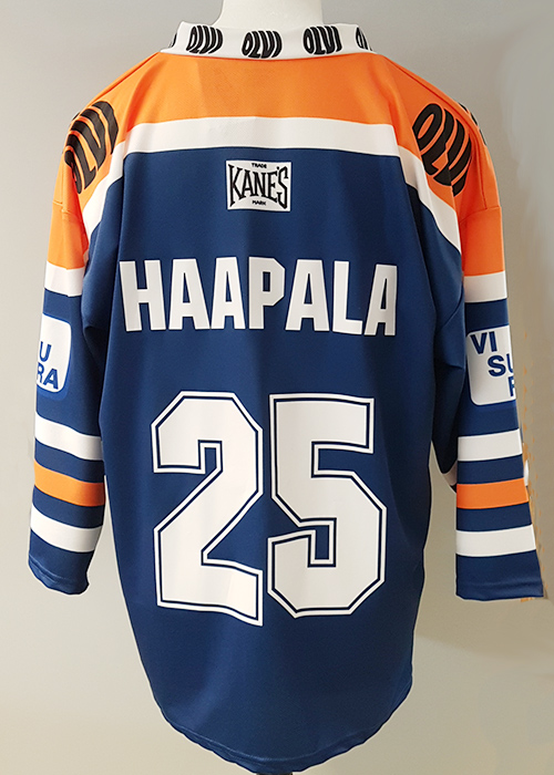 Fanipaita sininen painatuksella